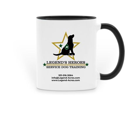Legend's Heroes, a Black Two-Tone Ceramic Mug