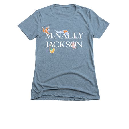 McJ for Kids and Select Adults, white ink, a Indigo Women's Slim Fit Tee