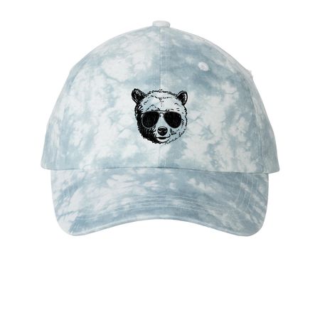The Mama Bear Collection, a Light Blue Printed Tie Dye Baseball Hat
