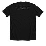Southern Flight Motto, a Solid Black Blend Premium Unisex Tee (back-view)