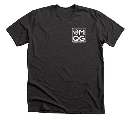Quilt Gang w/ logo (2-sided), a Dark Grey Heather Premium Unisex Tee