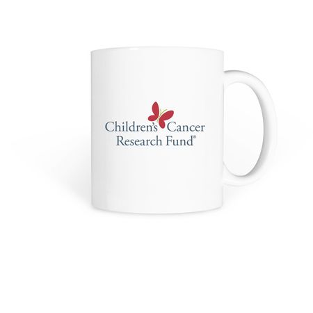 CCRF Butterfly Logo Mug, a White Coffee Mug