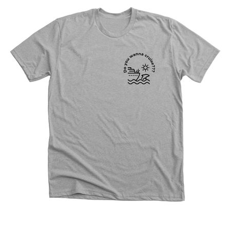 Unlearn and Eat Travel, a Athletic Heather Premium Unisex Tee