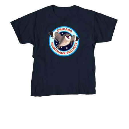 Chicago Nighthawk Project, a Navy Youth Unisex Tee