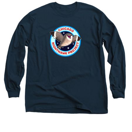 Chicago Nighthawk Project, a Navy Classic Long Sleeve Tee
