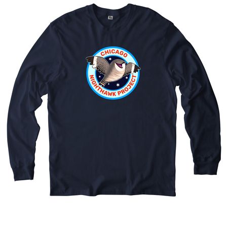 Chicago Nighthawk Project, a Night Sky Navy Allmade Organic Cotton Long Sleeve Tee