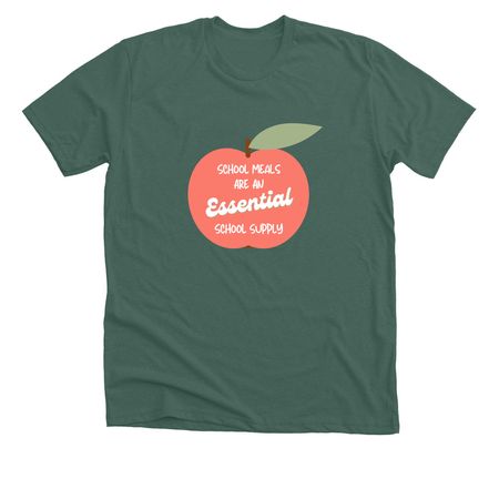 Essential School Supply, a Heather Forest Premium Unisex Tee