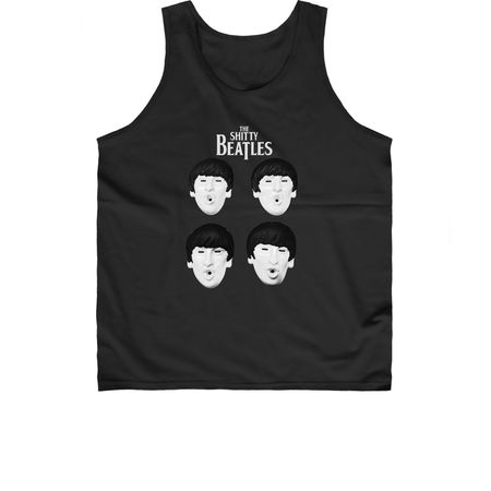 The Shitty Beatles, a Black Classic Unisex Tank Top