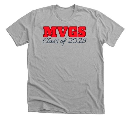 MVGS Class of 2028, a Athletic Heather Premium Unisex Tee