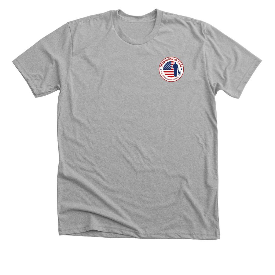 Supporting our Veterans., a Athletic Heather Premium Unisex Tee