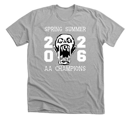 Zombies AA 2026 Spring/Summer Championship!, a Athletic Heather Premium Unisex Tee