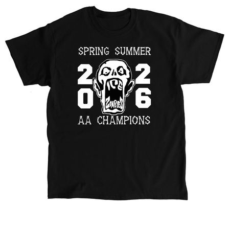 Zombies AA 2026 Spring/Summer Championship!, a Black Classic Unisex Tee