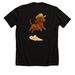 Cowboy Dachshund&nbsp;, a Solid Black Blend Premium Unisex Tee (back-view)