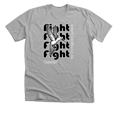 Fight! Fight! Fight!, a Athletic Heather Premium Unisex Tee