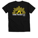 Farm Friends Spring Hay Fund 2026, a Solid Black Blend Premium V-Neck Tee (back-view)