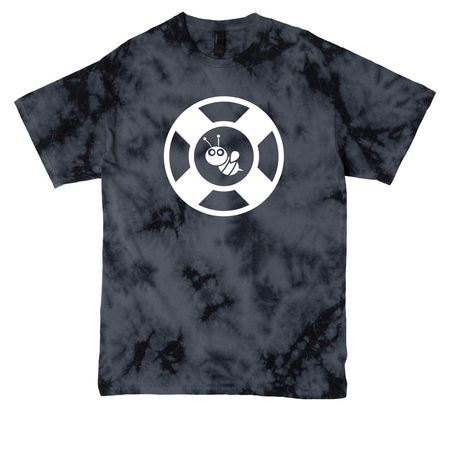 Save the bees, a Black Crystal Tie Dye Tee