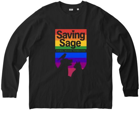 SSARF PRIDE, a Black Stanley/Stella Unisex Freestyler Heavyweight Long Sleeve Tee