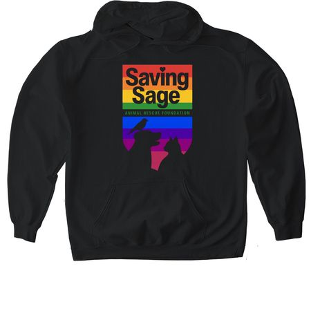 SSARF PRIDE, a Black Gildan Softstyle Pullover Hoodie