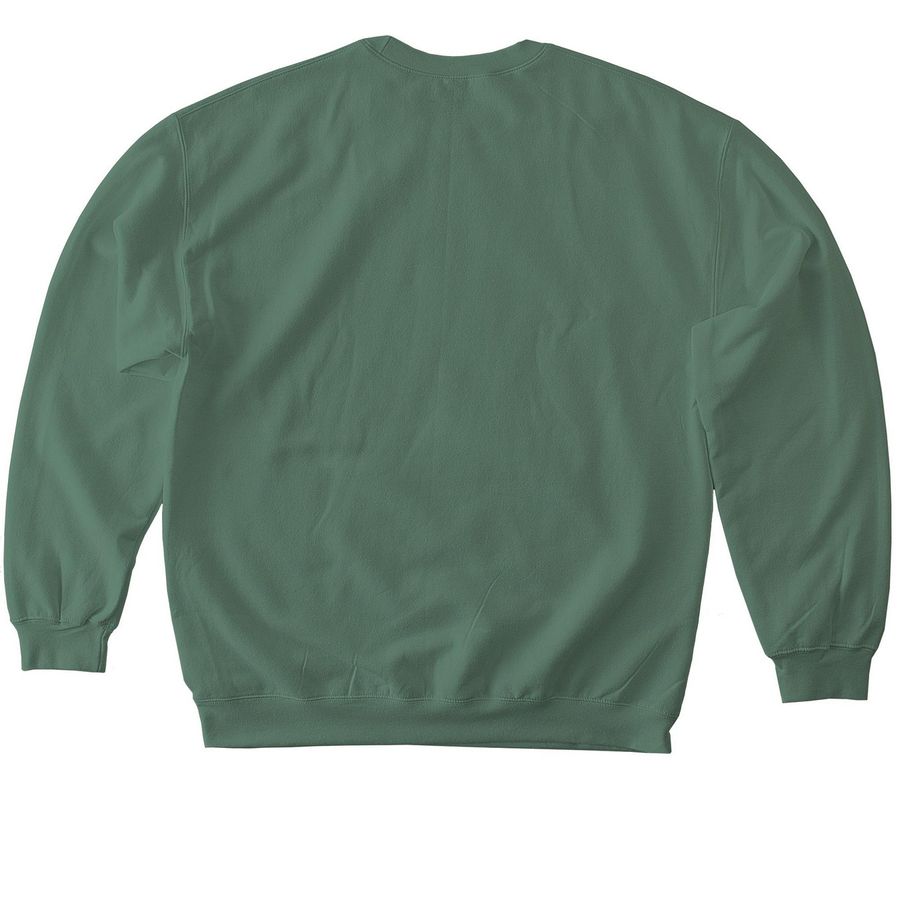 KEEN Chicago Ken in Action, a Military Green Softstyle Crewneck Sweatshirt (back-view)