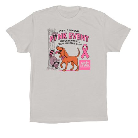 2025 Pink Event&nbsp;, a Solid Athletic Grey Premium Cotton Tee