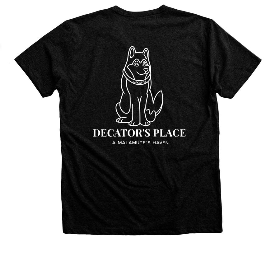 Help keep our Moots cool!, a Black Heather Premium Unisex Tee (back-view)