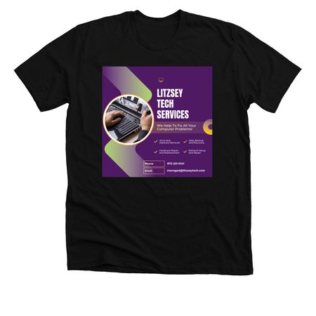 Residential Flyer, a Solid Black Blend Premium Unisex Tee