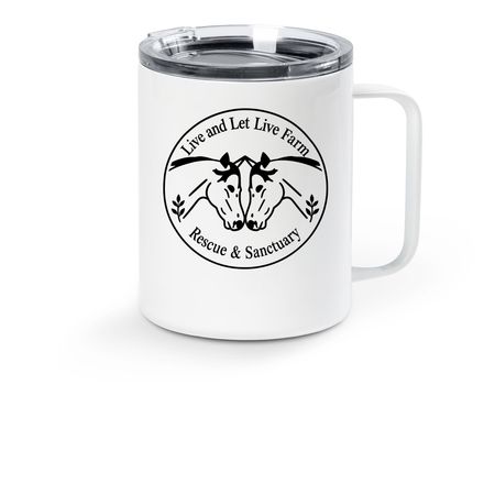 Stainless Steel Travel Mug, a White Stainless Steel Travel Mug