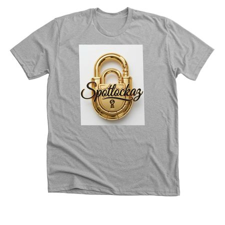Spotlockaz tee, a Athletic Heather Premium Unisex Tee