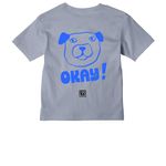 "Okay!" Best Buddies Tee, a Vintage Denim Youth Heavyweight Tee (back-view)