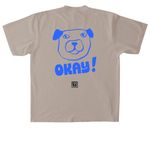 "Okay!" Best Buddies Tee, a Oatmeal Heavyweight Garment Dye Tee (back-view)