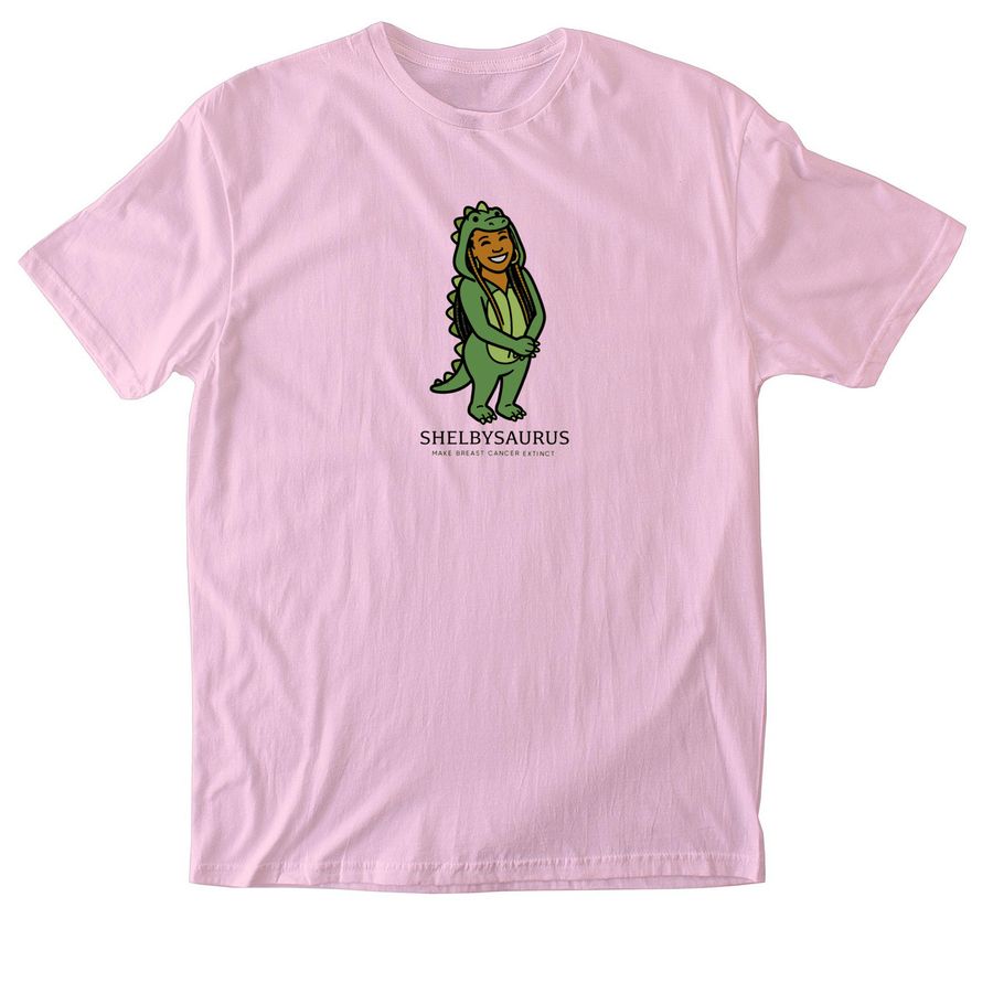 SHELBYSAURUS, a Light Pink Softstyle Cotton Tee