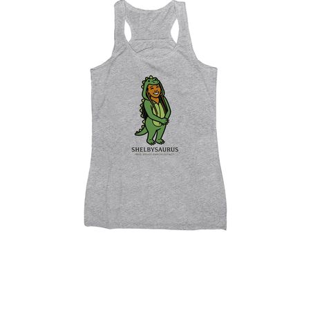 SHELBYSAURUS, a Athletic Heather Women's Racerback