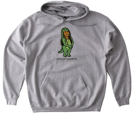SHELBYSAURUS, a Sport Grey Gildan Softstyle Pullover Hoodie