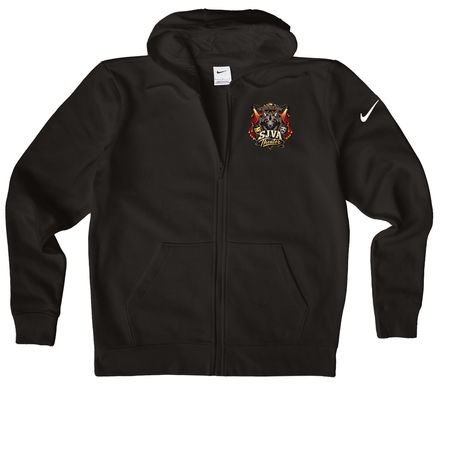 SJVA Theater Apparel, a Black Nike Women's Club Fleece Zip Up Hoodie