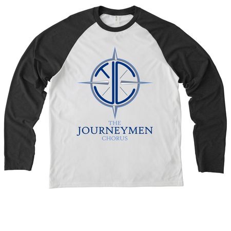 T-Shirts, a Space Black/ Bright White Allmade Eco Triblend Colorblock Raglan Long Sleeve Tee