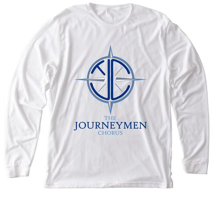 T-Shirts, a Solid White Blend Premium Long Sleeve Tee