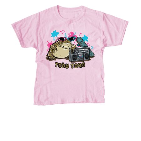 Toby Toad, a Light Pink Youth Unisex Tee