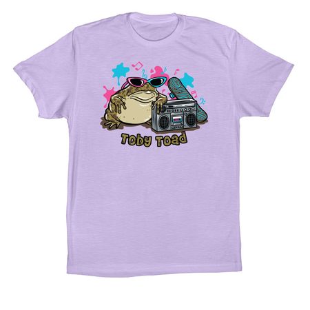 Toby Toad, a Dark Lavender Premium Cotton Tee