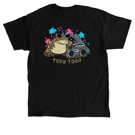 Toby Toad, a Black Classic Unisex Tee