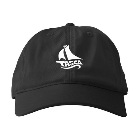 TASCA Hat, a Black Printed Eco Baseball Cap