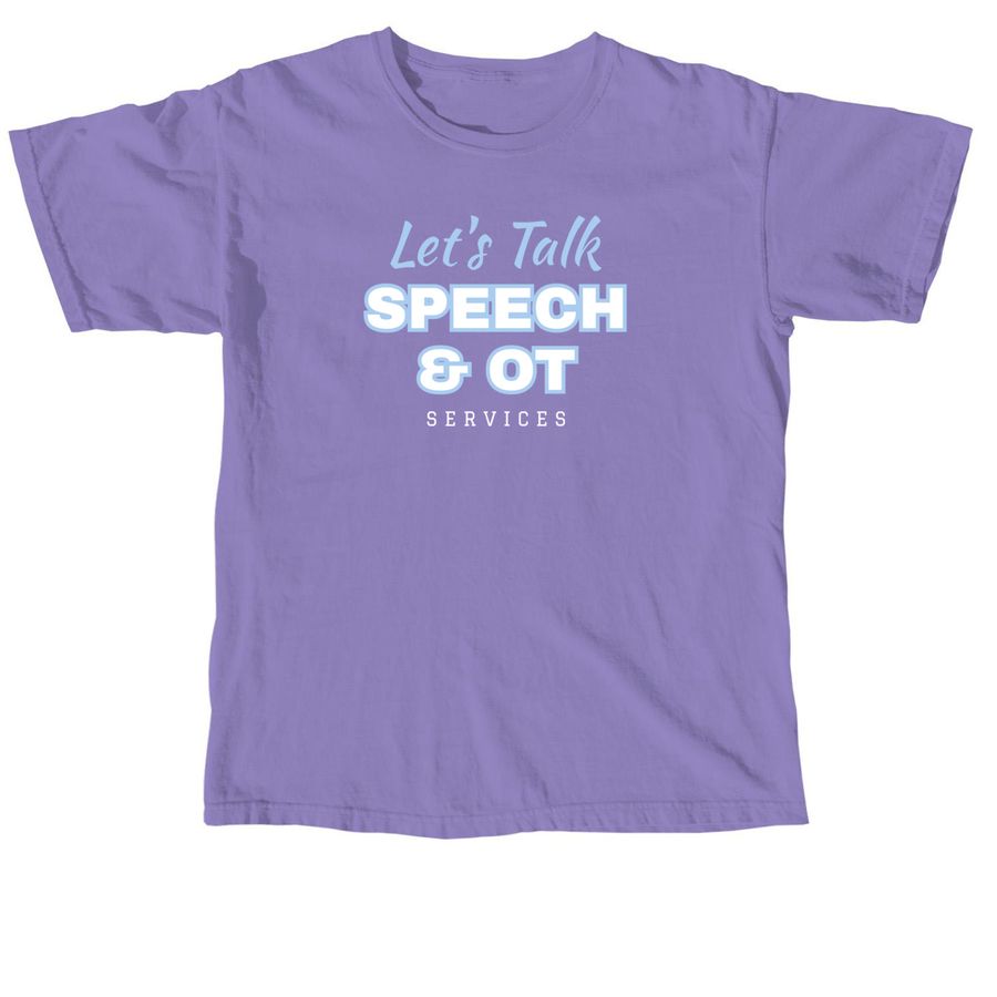 Let's Talk Supports Project Purple?, a Violet Comfort Colors Unisex Tee