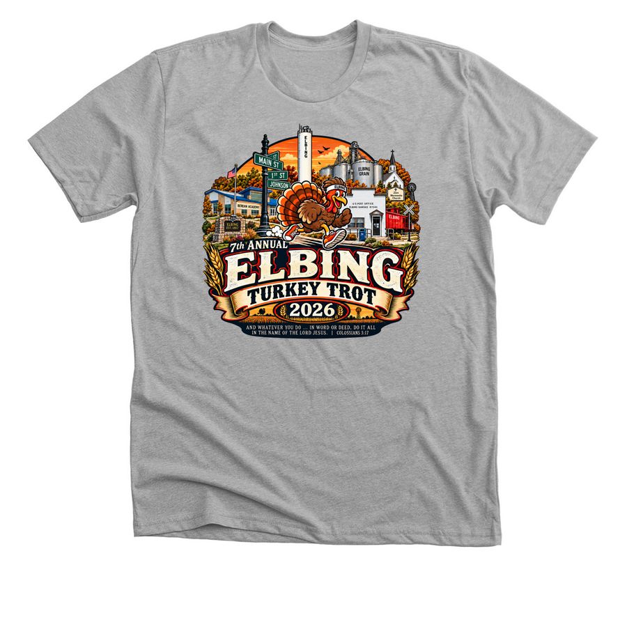 Elbing 5k 2026, a Athletic Heather Premium Unisex Tee