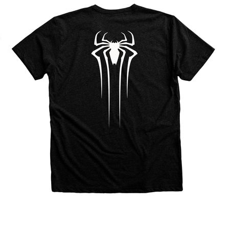 Spider Tattoo Negative&nbsp;, a Black Heather Premium Unisex Tee (back-view)