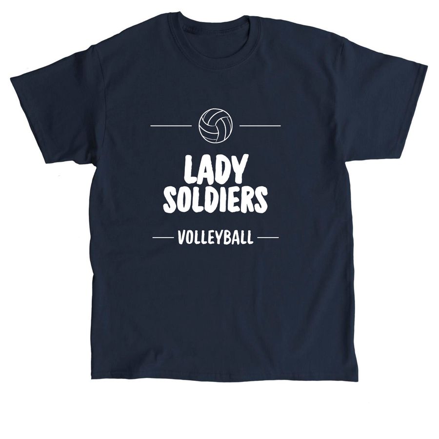 Volleyball Practice Shirt, a Navy Classic Unisex Tee