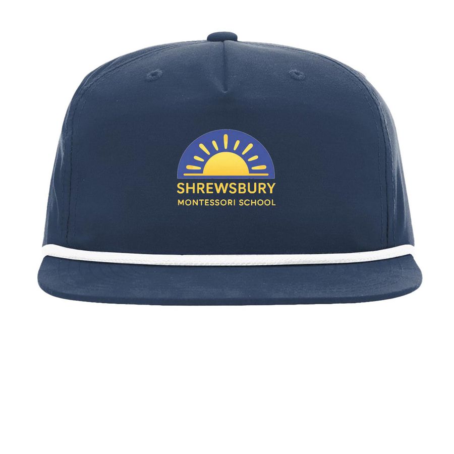 SMS Hat&nbsp;, a Navy/ White Printed Umpqua Snapback Cap