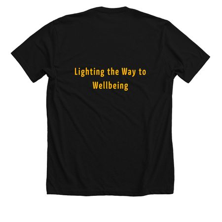 STARRY Shirts, a Solid Black Blend Premium Unisex Tee (back-view)