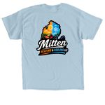 Mitten Heating & Cooling LLC, a Light Blue Classic Unisex Tee (back-view)