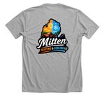 Mitten Heating & Cooling LLC, a Athletic Heather Premium Unisex Tee (back-view)
