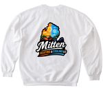 Mitten Heating & Cooling LLC, a White Softstyle Crewneck Sweatshirt (back-view)