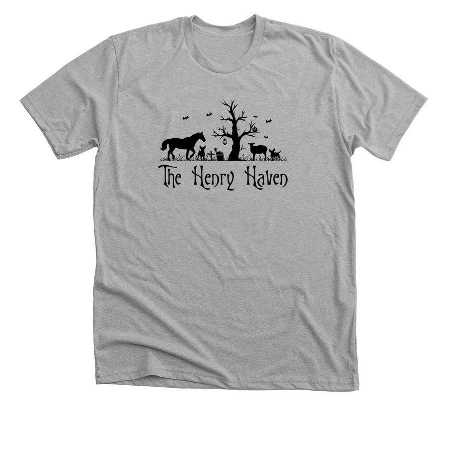 Henry Haven Logo Gear - Halloween, a Athletic Heather Premium Unisex Tee